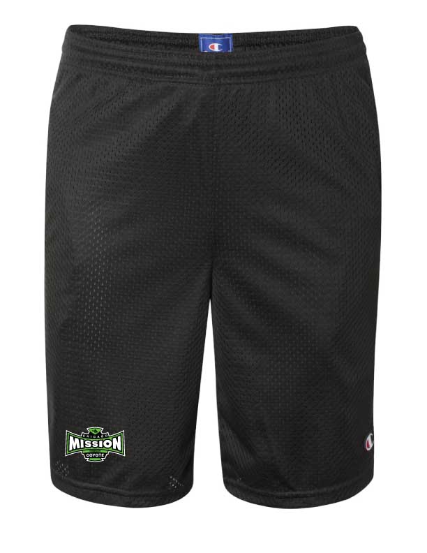 Champion Polyester Mesh 9 Shorts with Pockets S162 Chicago Mission Apparel