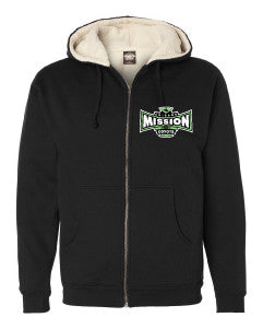 Sherpa Lined Full-Zip Hooded Sweatshirt